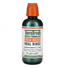 TheraBreath, Fresh Breath, Oral Rinse, Rainforest Mint, 16 fl oz (473 ml)