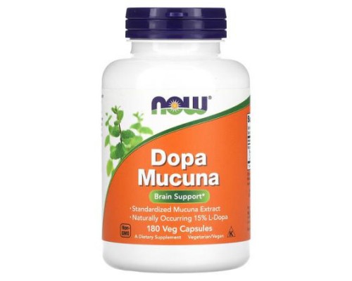 NOW Foods, Dopa Mucuna, 180 Veg Capsules NOW Foods, Dopa Mucuna, 180 Veg Capsules