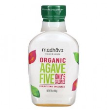 Madhava, Organic Agave Five, Low-Glycemic Sweetener, 16 oz (454 g)