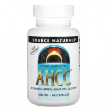 Source Naturals, AHCC With Bioperine, 60 Capsules