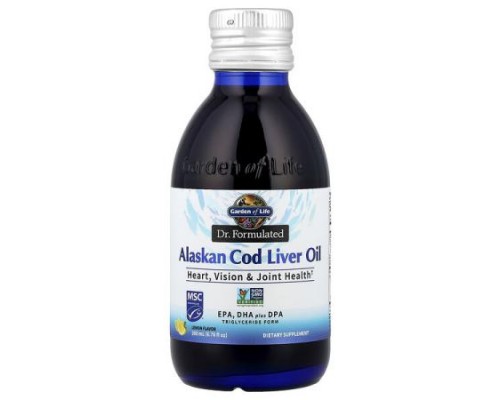 Garden of Life, Dr. Formulated, Alaskan Cod Liver Oil, Lemon, 6.76 fl oz (200 ml)
