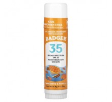 Badger, Kids, Sunscreen Stick, SPF 35, Tangerine & Vanilla, 0.65 oz (18.4 g)