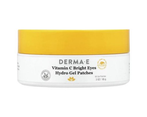 DERMA E, Vitamin C Bright Eyes Hydro Gel Patches, For All Skin Types, 60 Gel Patches DERMA E, Vitamin C Bright Eyes Hydro Gel Patches, For All Skin Types, 60 Gel Patches