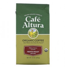 Cafe Altura, Organic Coffee, French Roast, Ground, 10 oz (283 g)
