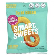 SmartSweets, Peach Rings, 1.8 oz (50 g)