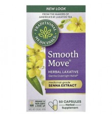 Traditional Medicinals, Smooth Move® Capsules, Senna, 50 Capsules