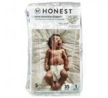 The Honest Company, Clean Conscious Diapers™, Size 1, 8-14 lbs, Pandas, 35 Diapers