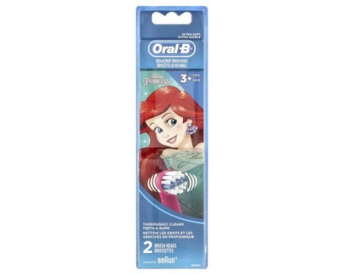 Oral-B, Kids, Replacement Brush Heads, Extra Soft, 3+ Years, Disney Princess, 2 Brush Heads