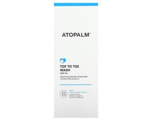 Atopalm, Top to Toe Wash, Moisturizing Shampoo & Body Wash, 10.1 fl oz (300 ml) Atopalm, Top to Toe Wash, Moisturizing Shampoo & Body Wash, 10.1 fl oz (300 ml)