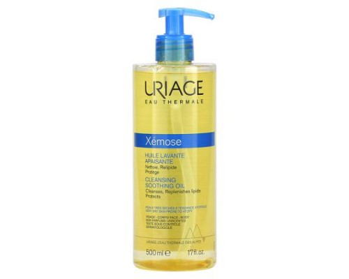 Uriage, Xemose, Cleansing Soothing Oil, Unscented, 17 fl oz (500 ml)