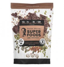 Dr. Murray's, Super Foods, 3 Seed Protein Powder, Pumpkin + Flax + Sunflower, Chocolate, 16 oz (453.5 g)