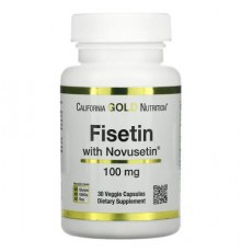 California Gold Nutrition, Fisetin with Novusetin, 100 mg, 30 Veggie Capsules