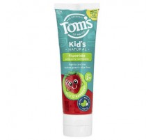 Tom's of Maine, Kid's Natural Fluoride Anticavity Toothpaste, Ages 2+, Silly Strawberry, 5.1 oz (144 g)