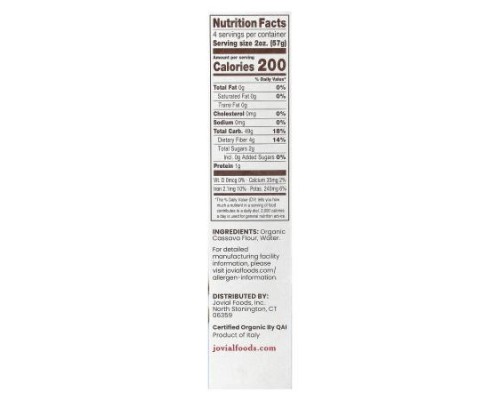 Jovial, Organic Gluten Free Pasta, Cassava Penne, 8 oz (227 g)