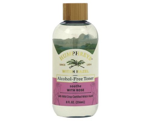 Humphreys, Witch Hazel, Alcohol Free Toner with Rose,  8 fl oz (236 ml)
