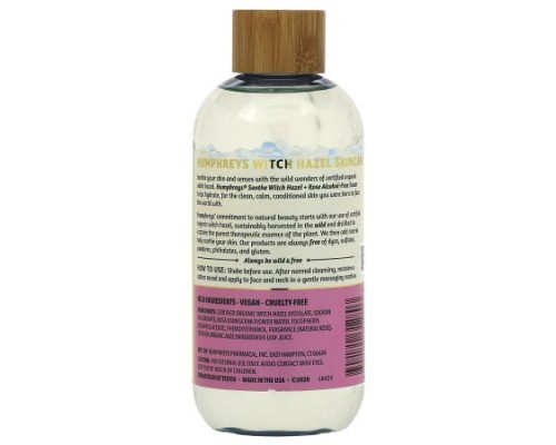 Humphreys, Witch Hazel, Alcohol Free Toner with Rose,  8 fl oz (236 ml)