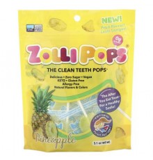 Zollipops, The Clean Teeth Pops, Pineapple, 3.1 oz
