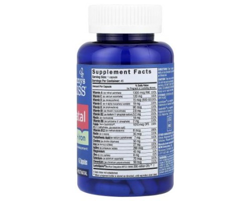 Mommy's Bliss, Prenatal Multivitamin + Iron, 45 Capsules Mommy's Bliss, Prenatal Multivitamin + Iron, 45 Capsules