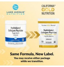 California Gold Nutrition, Hydrolyzed Collagen Peptides, Type I & III, Unflavored, 7.05 oz (200 g)
