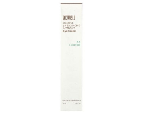 Acwell, 5.5 Licorice pH Balancing Intensive Eye Cream, 1.01 fl oz (30 ml) Acwell, 5.5 Licorice pH Balancing Intensive Eye Cream, 1.01 fl oz (30 ml)