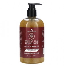 Zion Health, Ancient Clay Liquid Soap, Grave Robber Oil, 16 fl oz (473 ml)