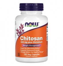 NOW Foods, Chitosan Plus Chromium, 500 mg, 120 Veg Capsules