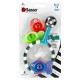 Sassy, Developmental Bath Toy, Catch 'n Count Net, 6 + Months, 4 Piece Set