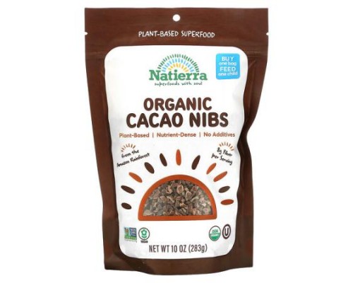 Natierra, Organic Cacao Nibs, 10 oz (283 g) Natierra, Organic Cacao Nibs, 10 oz (283 g)