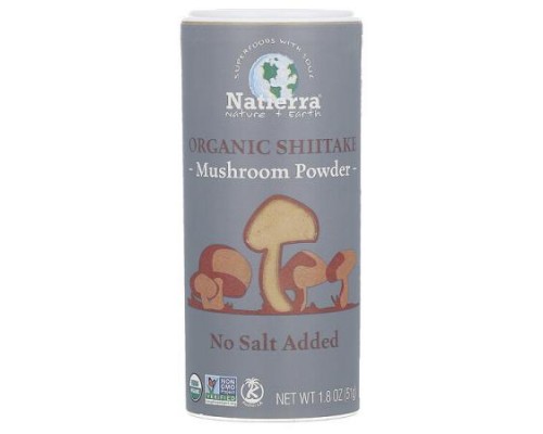 Natierra, Organic Shiitake Mushroom Powder Shaker, 1.8 oz (51 g) Natierra, Organic Shiitake Mushroom Powder Shaker, 1.8 oz (51 g)