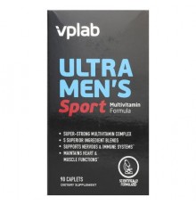 Vplab, Ultra Men’s Sport Multivitamin Formula, 90 Caplets