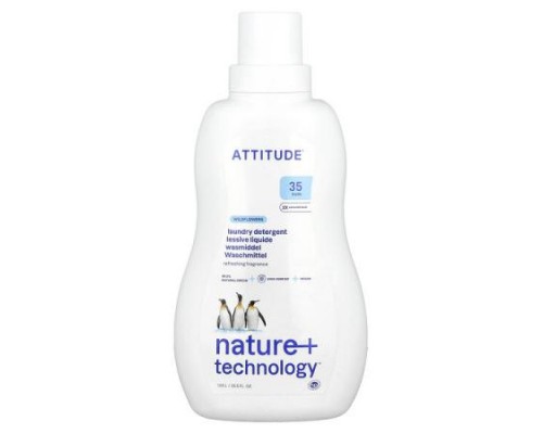 ATTITUDE, Laundry Detergent, Wildflowers, 35.5 fl oz (1.05 l) ATTITUDE, Laundry Detergent, Wildflowers, 35.5 fl oz (1.05 l)