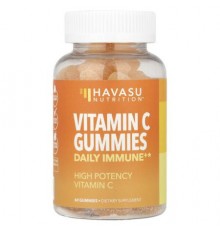 Havasu Nutrition, Vitamin C Gummies, Daily Immune+, Orange, 60 Gummies