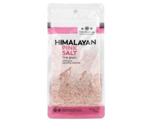 The Spice Lab, Himalayan Pink Salt, Fine Grain, 1 lb (453 g)