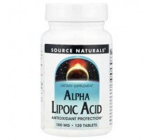 Source Naturals, Alpha Lipoic Acid, 100 mg, 120 Tablets