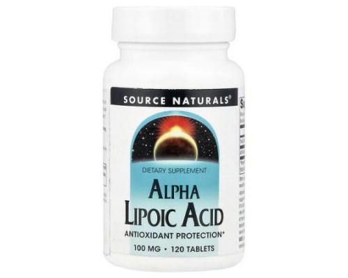 Source Naturals, Alpha Lipoic Acid, 100 mg, 120 Tablets