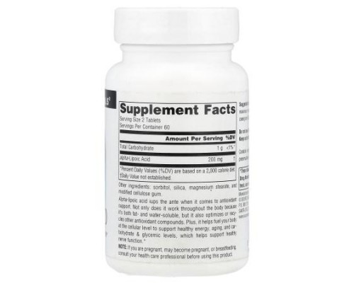 Source Naturals, Alpha Lipoic Acid, 100 mg, 120 Tablets
