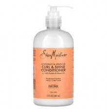 SheaMoisture, Curl & Shine Conditioner, Coconut & Hibiscus, 13 fl oz (384 ml)