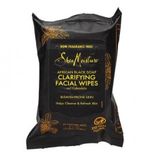SheaMoisture, African Black Soap, Clarifying Facial Wipes, 30 Cleansing Wipes