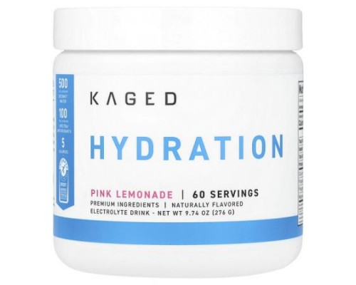 Kaged, Hydration, Pink Lemonade, 9.74 oz (276 g)
