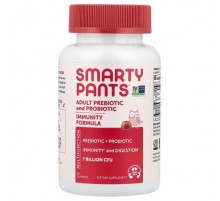 SmartyPants, Adult Prebiotic and Probiotic, Strawberry Creme, 60 Gummies
