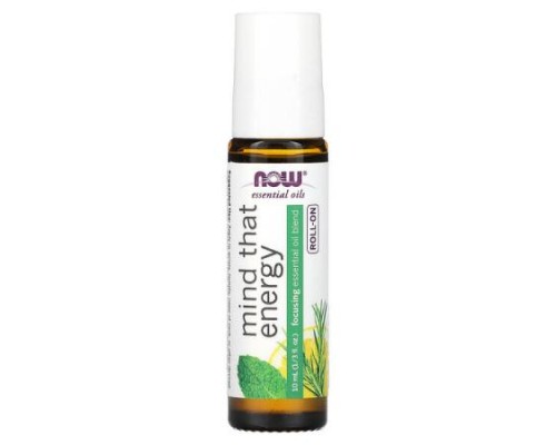 NOW Foods, Essential Oils, Mind That Energy Roll-On, 1/3 fl oz (10 ml) NOW Foods, Essential Oils, Mind That Energy Roll-On, 1/3 fl oz (10 ml)