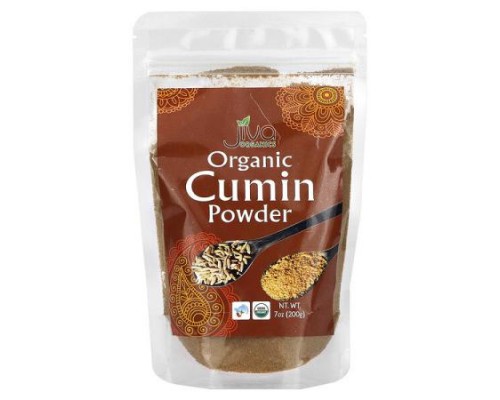 Jiva Organics, Organic Cumin Powder, 7 oz (200 g) Jiva Organics, Organic Cumin Powder, 7 oz (200 g)