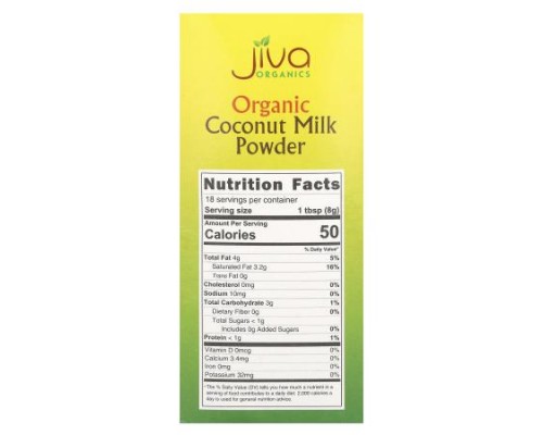Jiva Organics, Organic Coconut Milk Powder, 5.2 oz (150 g) Jiva Organics, Organic Coconut Milk Powder, 5.2 oz (150 g)