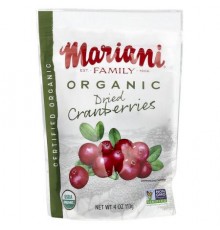 Mariani, Organic Dried Cranberries, 4 oz (113 g)