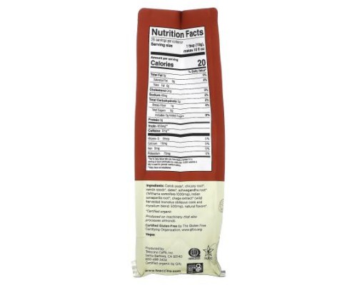 Teeccino, Mushroom Herbal Coffee, Chaga Ashwagandha, Medium Roast, Caffeine Free, 10 oz (284 g)