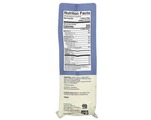 Teeccino, Prebiotic Herbal Coffee, Dark Chocolate, Dark Roast, Caffeine Free, 10 oz (284 g)