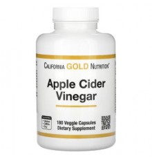 California Gold Nutrition, Apple Cider Vinegar, 180 Veggie Capsules (450 mg per Capsule)