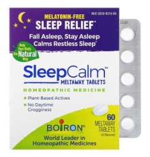 Boiron, SleepCalm™, Unflavored, 60 Meltaway Tablets