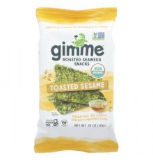 gimMe, Roasted Seaweed Snacks, Toasted Sesame, 0.35 oz (10 g)