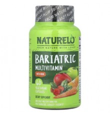 NATURELO, Bariatric Multivitamin with Iron, 60 Vegetarian Capsules